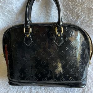 Authentic Louis Vuitton Alma Bag GM - Black